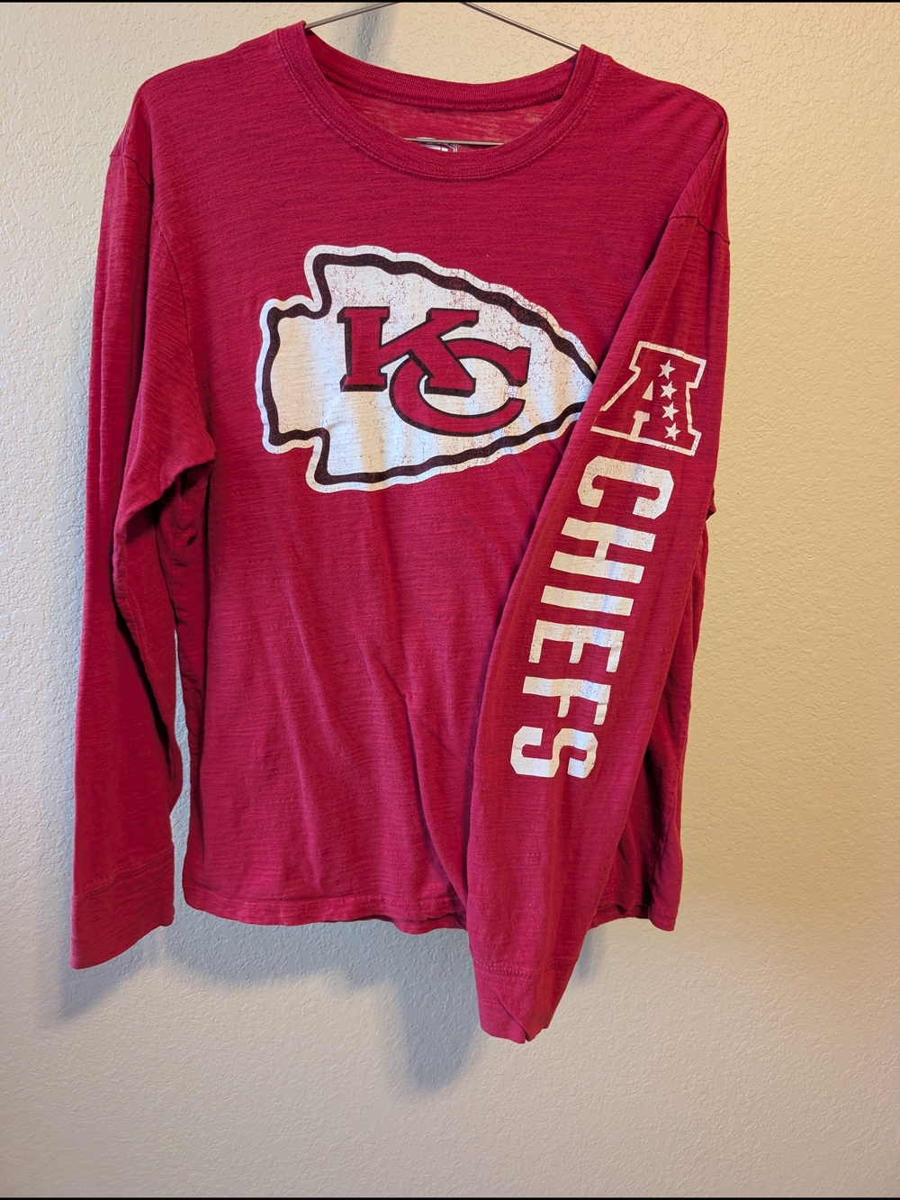 Kansas City Chiefs Kids' Long Sleeve Tee - Red